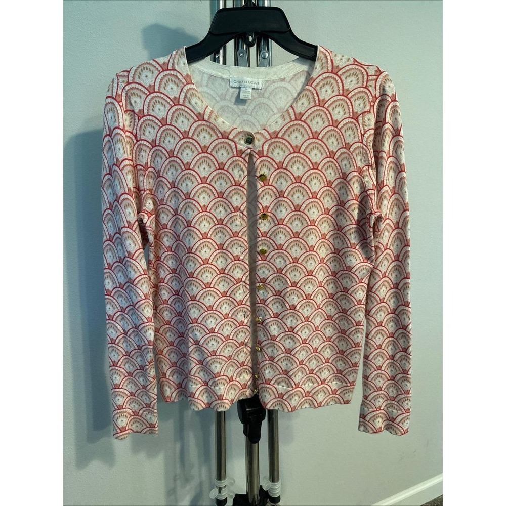 Charter Club size M women's button up Cardigan